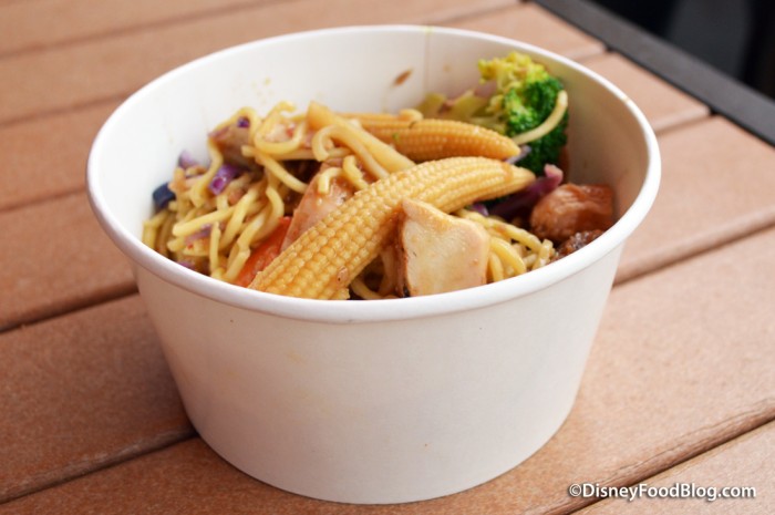 Pan Asian Noodles and Vegetables with Chicken