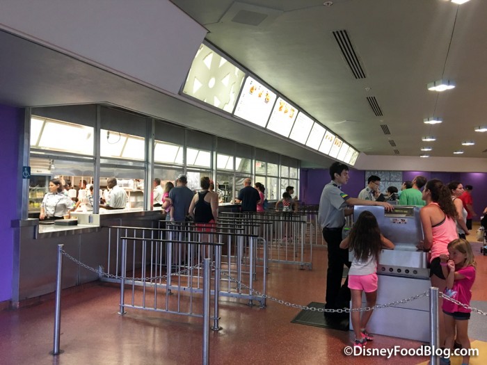 Ordering kiosks at Tomorrowland Terrace