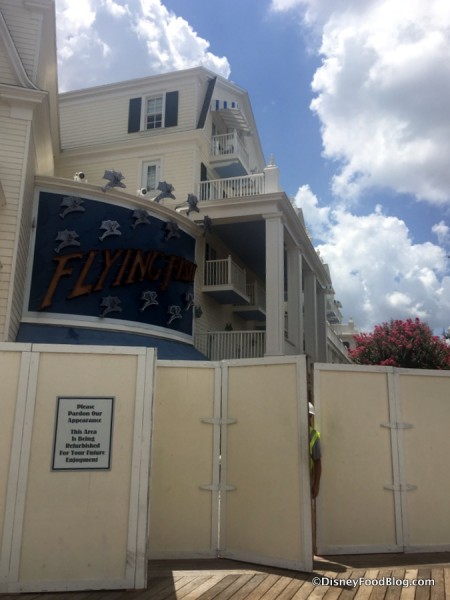 Refurbishment Walls surrounding Flying Fish