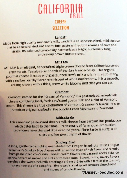 Cheese Descriptions