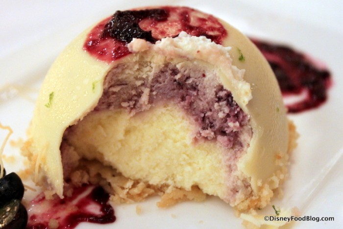 No Sugar Added Key Lime Cheesecake -- Inside