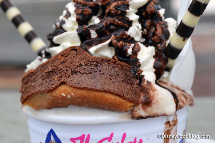 Close-up on Nutella Brownie