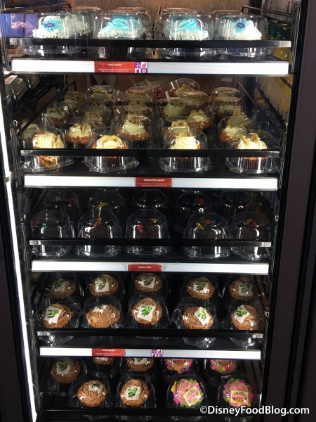 Cupcake selection at Contempo Café