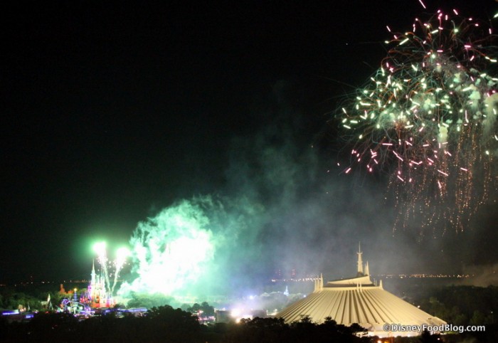 View of Fireworks from California Grill