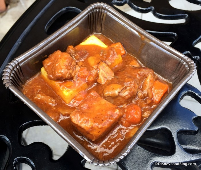 Spezzatino alla Toscana con Polenta -- Tuscan-style Stew with Carrots, Mushrooms and Crispy Polenta