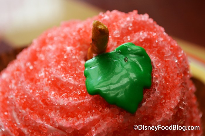 Candy Apple Cupcake icing closeup