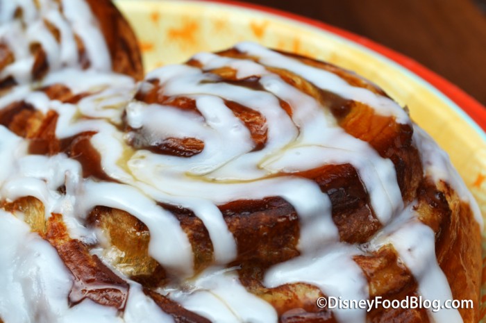 Icing on Colossal Cinnamon Roll