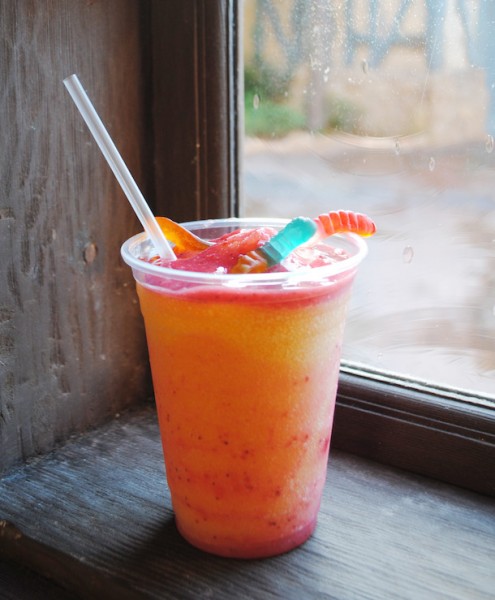 Ghoulish Strawberry Lemonade Slushy at Friar's Nook © Disney