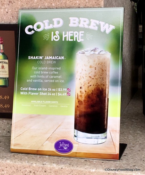 Joffrey's Cold Brew sign