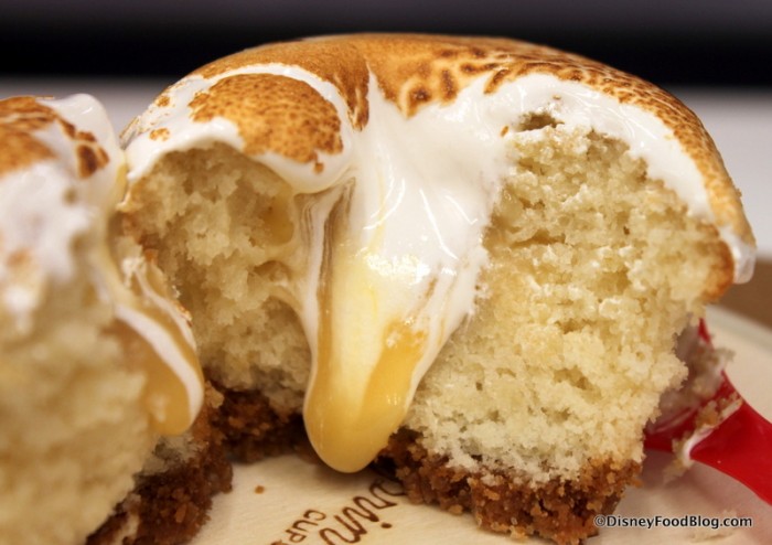 Lemon Meringue Cupcake -- Cross Section