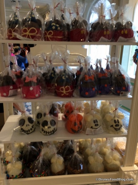 Caramel Apple Display at The Confectionery