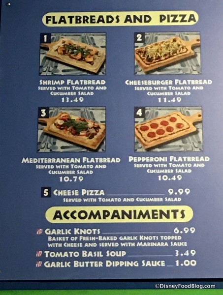 Pizzafari Menu