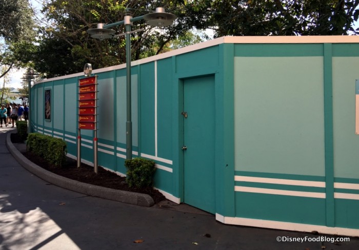 Construction walls in the area