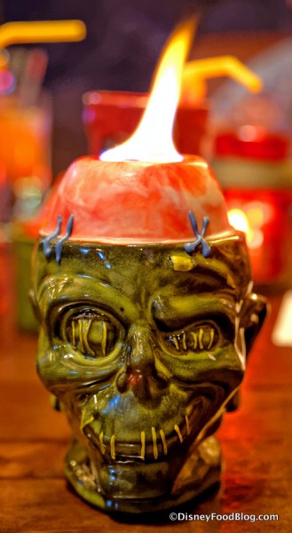Shrunken Zombie Head Red Velvet Rum Cake