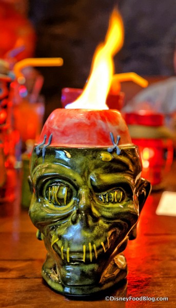 Shrunken Zombie Head... all fired up