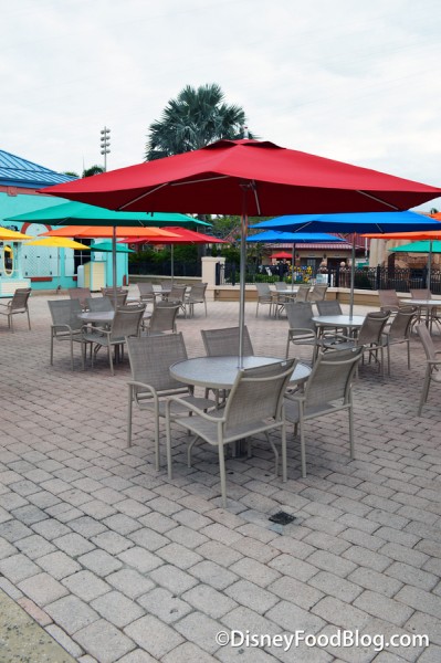 Tables and Chairs at Banana Cabana