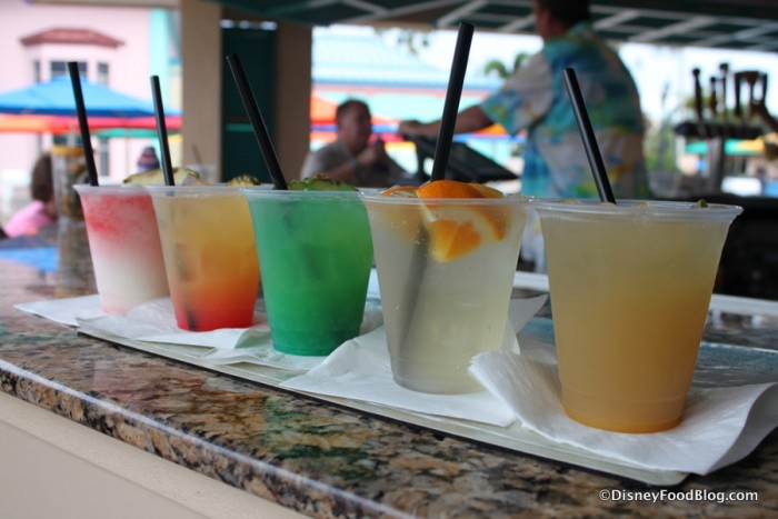 Assortment of Drinks at Banana Cabana