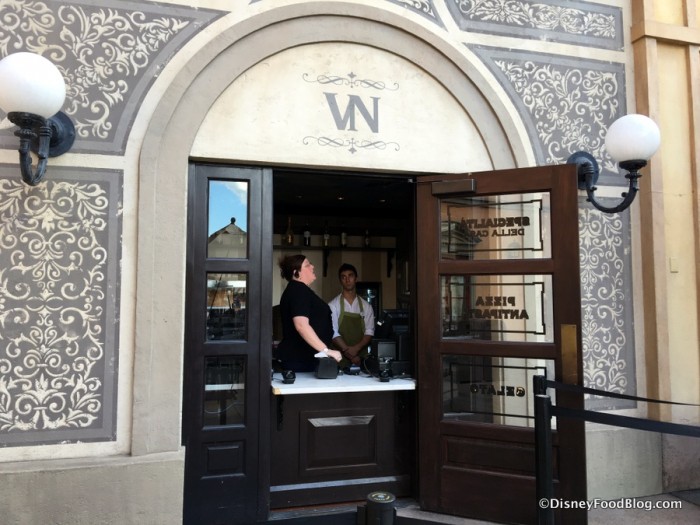 Via Napoli Pizza Window