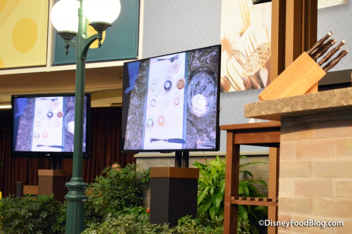 Helpful Screens Set Up Around the Room