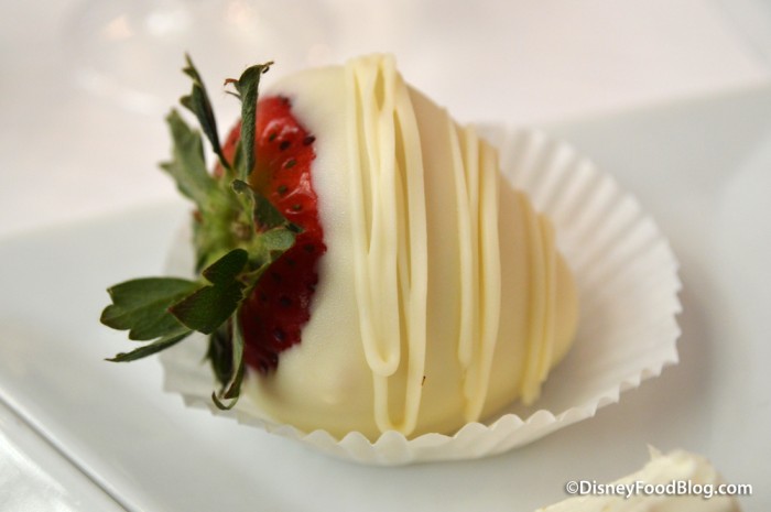 White Chocolate Dipped Strawberry
