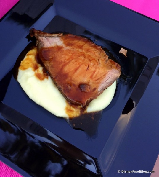 Carved Prime NY Strip and Garlic Mashed Potatoes