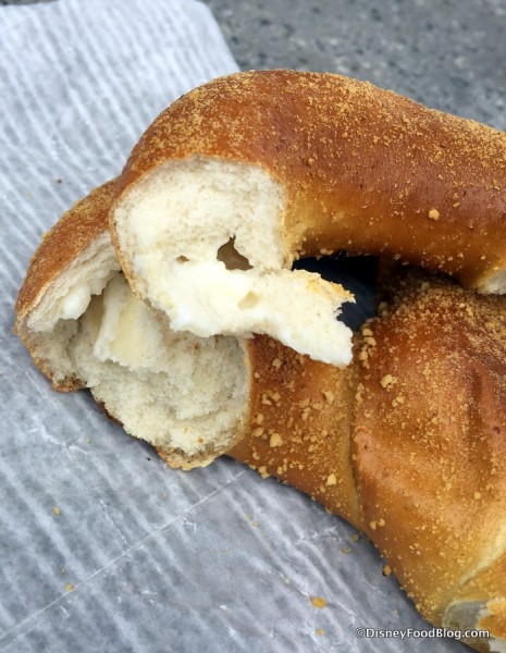 Inside the Sweet Cream Cheese Pretzel