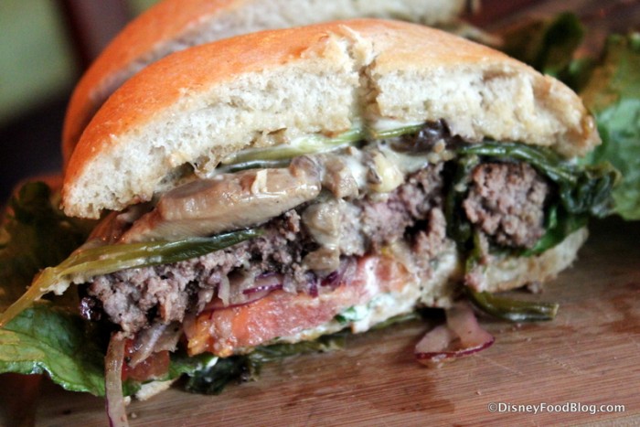 Kobe Beef Burger -- Cross Section