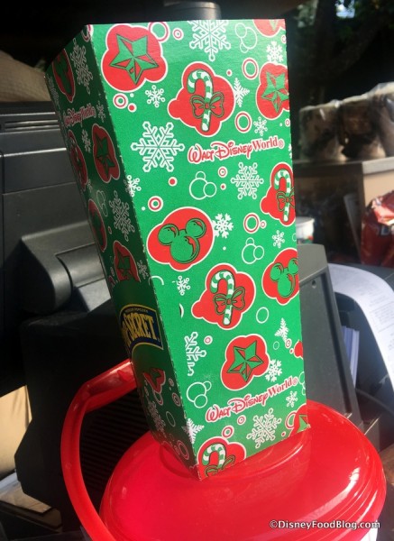 Disney World Holiday Popcorn Containers