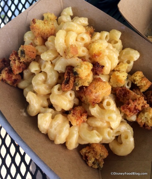 Southern Mac & Cheese with jalapeño cornbread crumble