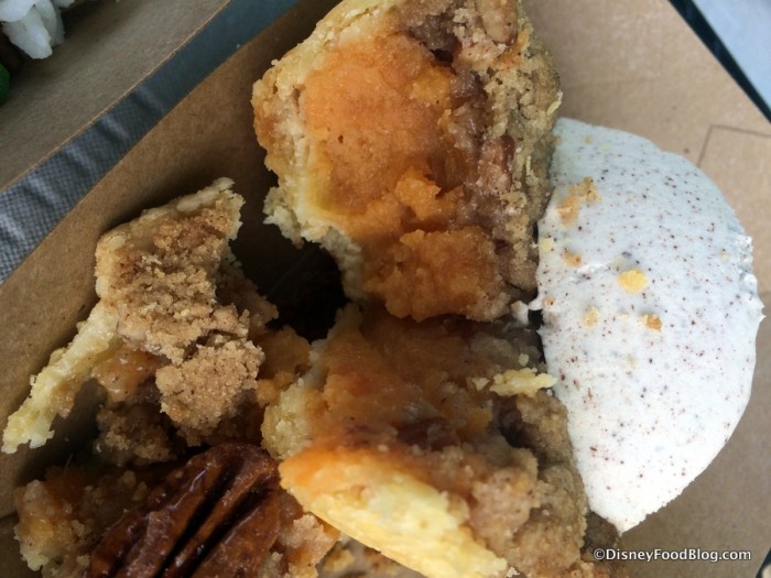 Sweet Potato Pie with candied pecans