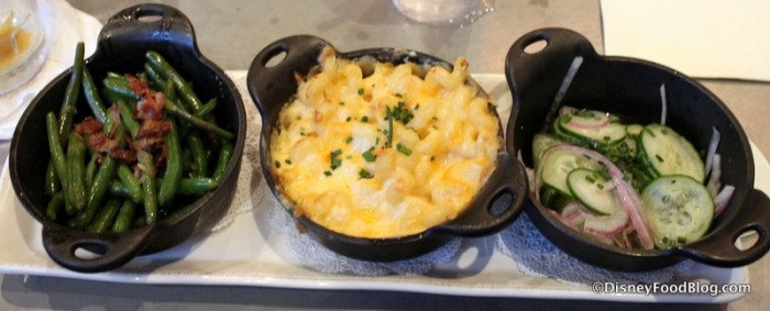 Sides -- Southern Style Green Beans, Momma's Mac and Cheese, and Cucumber Salad