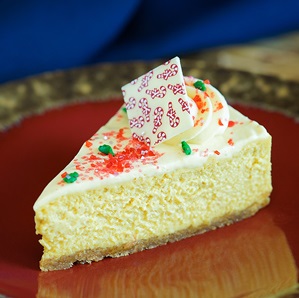 Eggnog Cheesecake with spiced whipped cream ©Disney