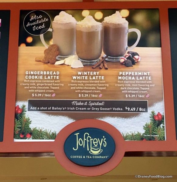 Seasonal Espresso Drinks