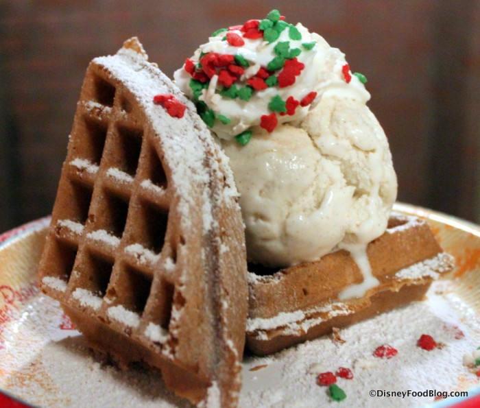 Pumpkin Spice Waffle Sundae