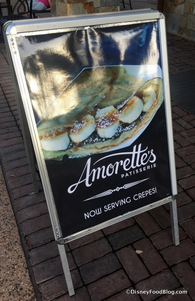 Crepes at Amorette's