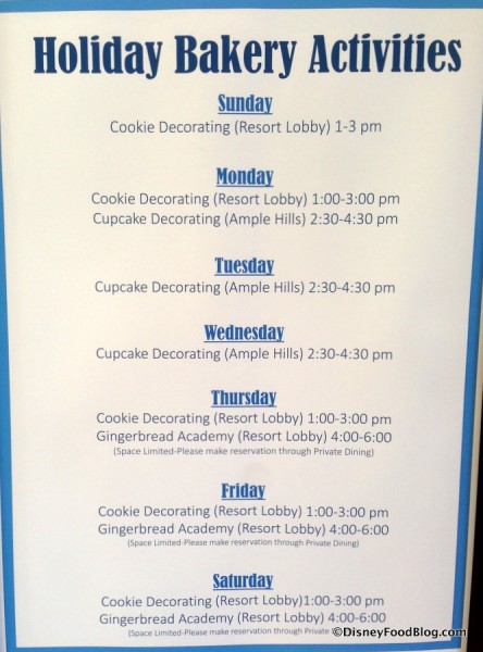 Holiday Baking Activities at the BoardWalk