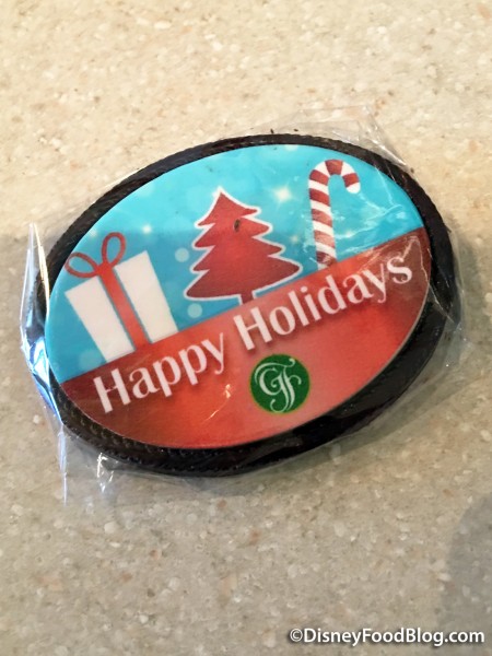 Oval Chocolate Box with three truffles