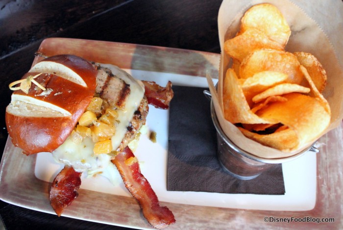 May Contain Bacon Burger and Kettle Chips
