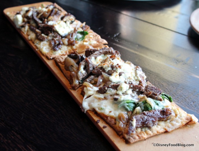 Blackened Steak and Blue Flatbread