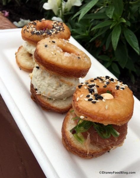 Trio of Savory Croissant Doughnuts