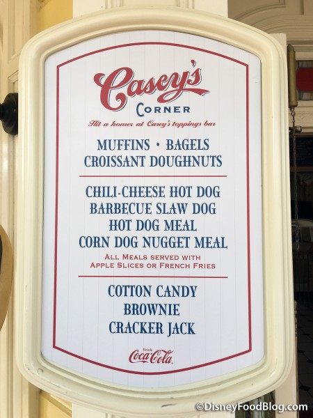 Casey"s Corner Breakfast Menu