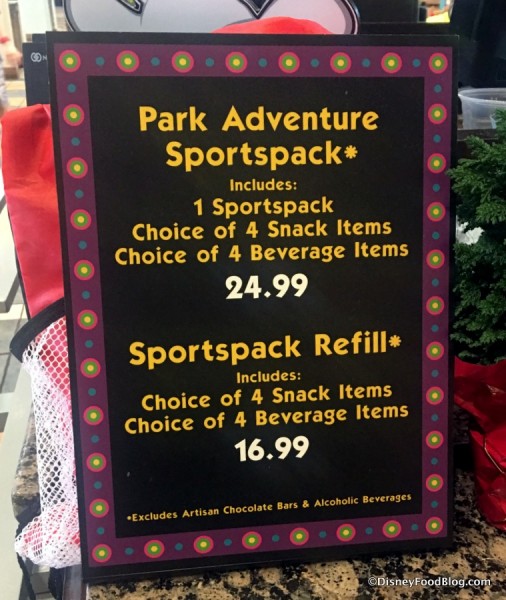 Sportspack Inclusions