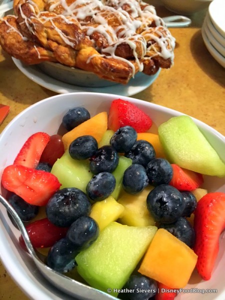 Fresh Fruit with Sticky Bun Bake