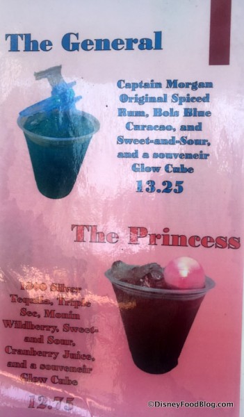 Star Wars Drinks Menu