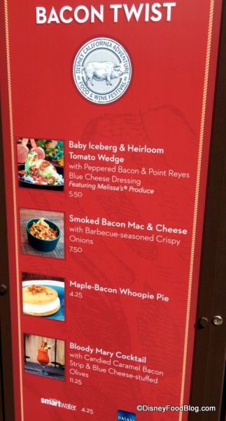 Bacon Twist Menu