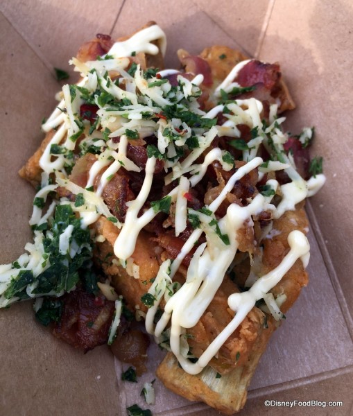 Fried Artichoke carbonara with garlic aioli and smoked bacon