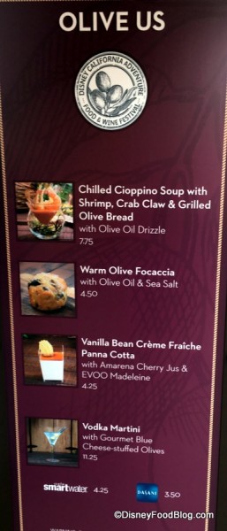 Olive Us Menu