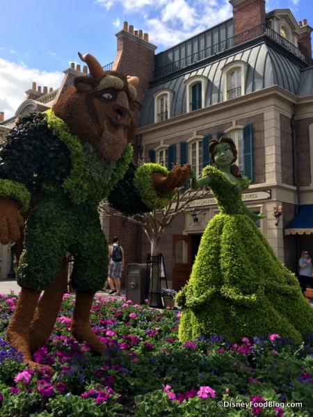 Beauty and the Beast Topiary