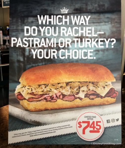 Rachel Sandwich sign