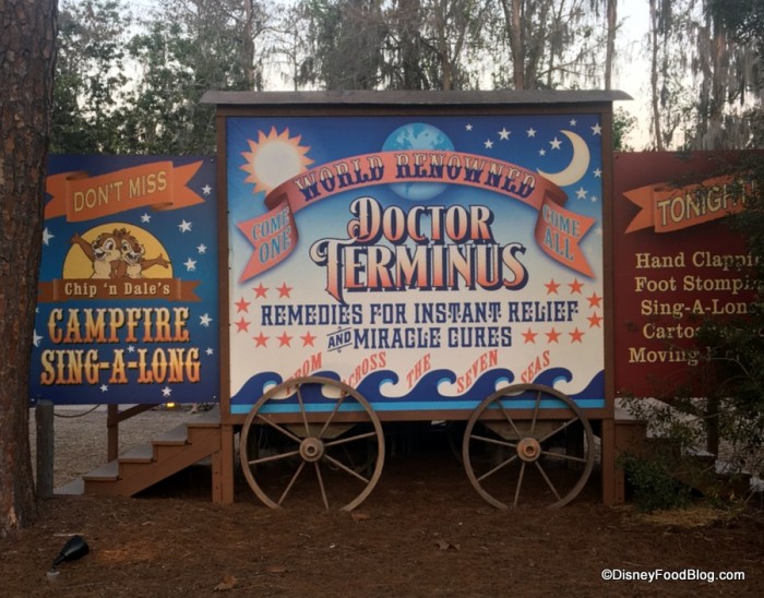 Chip and Dale's Campfire Sing-A-Long Area